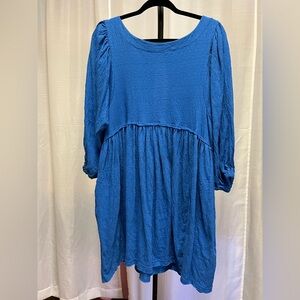 FP Beach Get Obsessed Babydoll Dress in Sky NWT | size XS